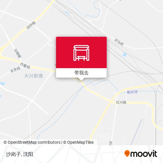 沙岗子地图
