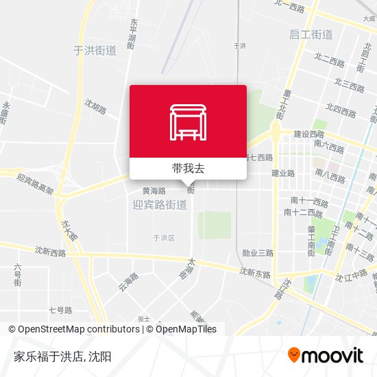家乐福于洪店地图