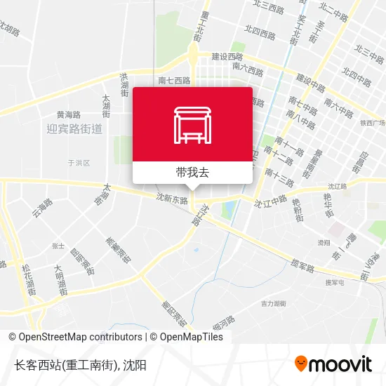 长客西站(重工南街)地图