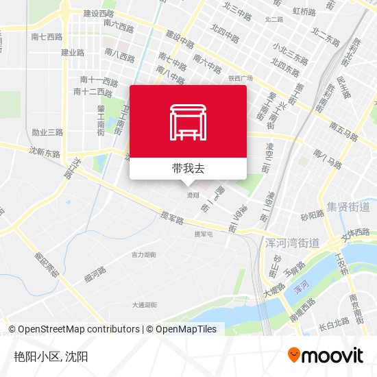 艳阳小区地图