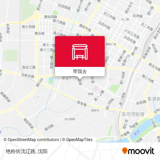 艳粉街沈辽路地图