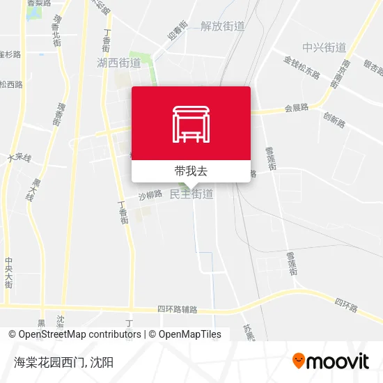 海棠花园西门地图