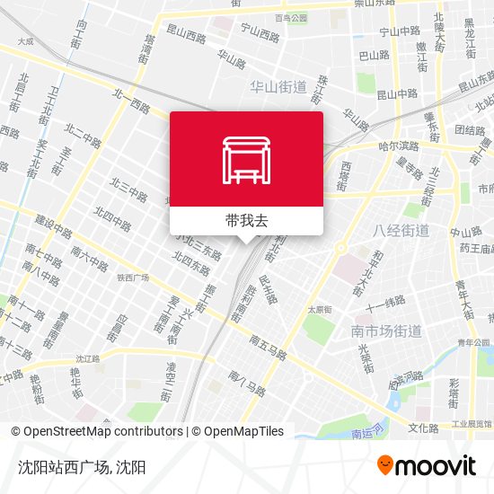 沈阳站西广场地图