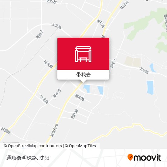 通顺街明珠路地图