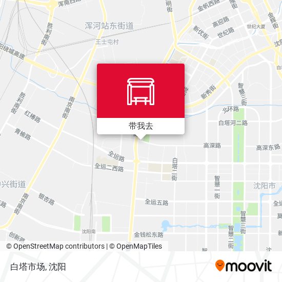 白塔市场地图