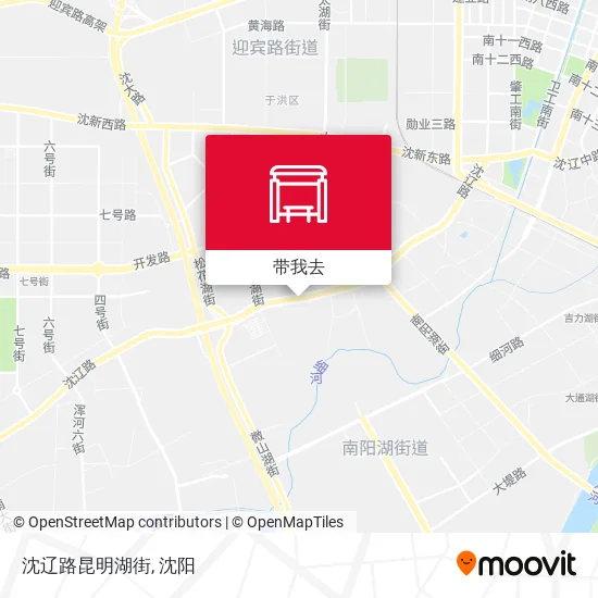 沈辽路昆明湖街地图