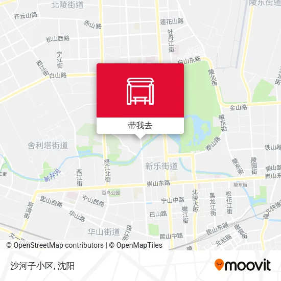 沙河子小区地图