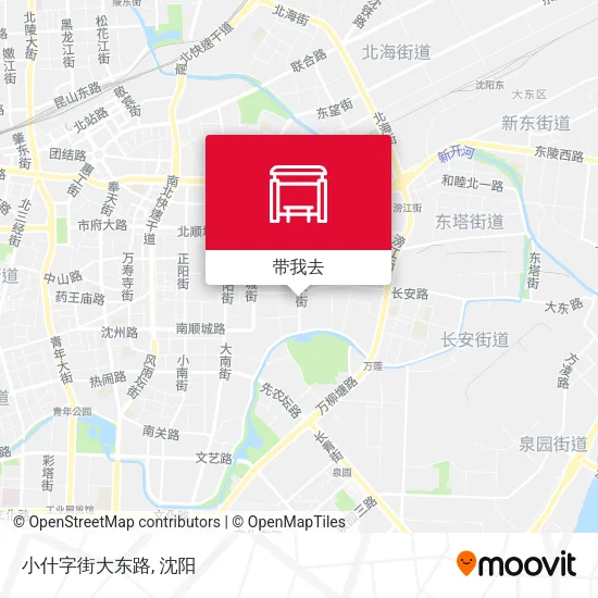 小什字街大东路地图