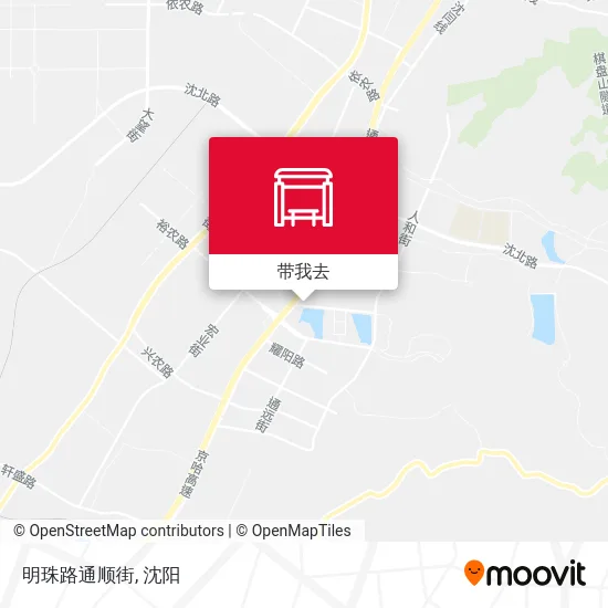 明珠路通顺街地图