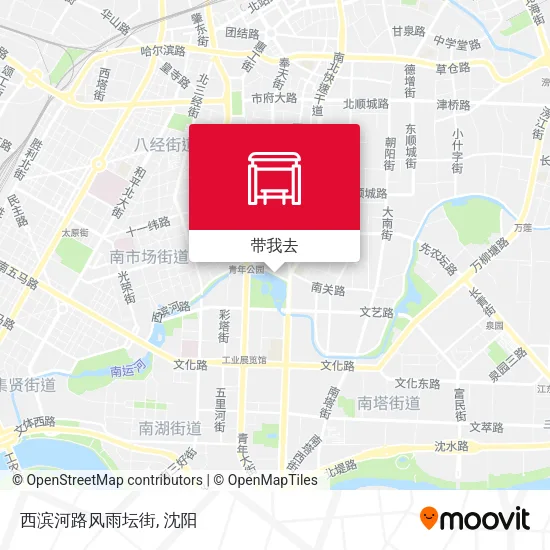 西滨河路风雨坛街地图