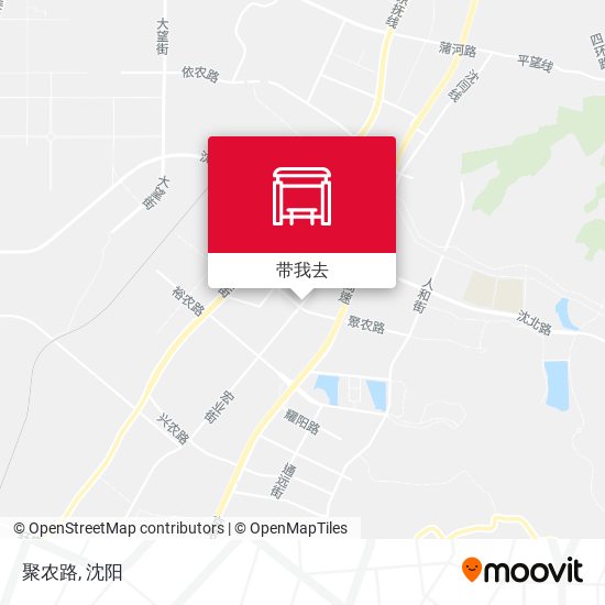 聚农路地图