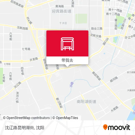 沈辽路昆明湖街地图