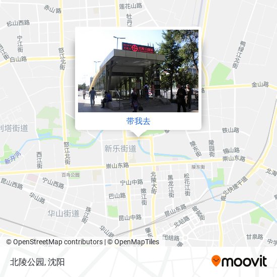 北陵公园地图