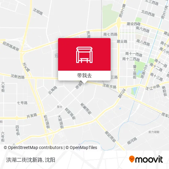 洪湖二街沈新路地图