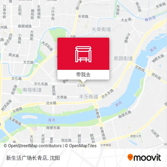 新生活广场长青店地图