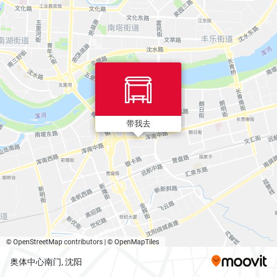奥体中心南门地图
