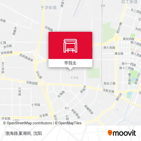渤海路巢湖街地图