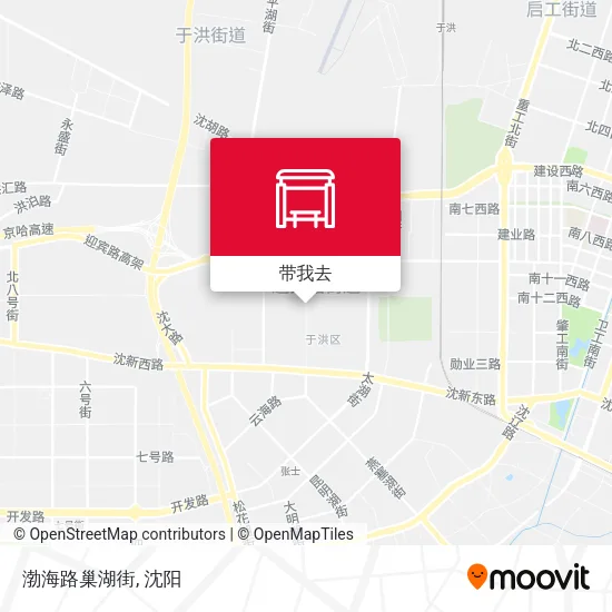 渤海路巢湖街地图