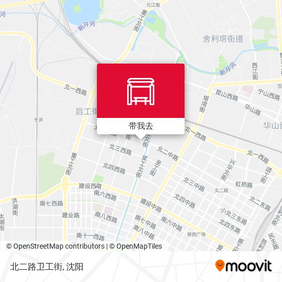 北二路卫工街地图