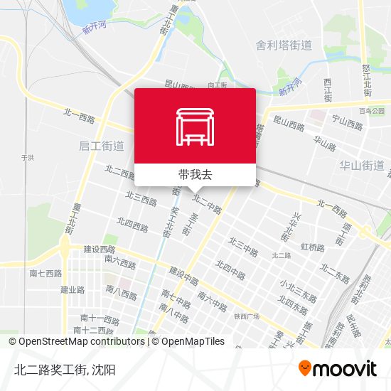 北二路奖工街地图