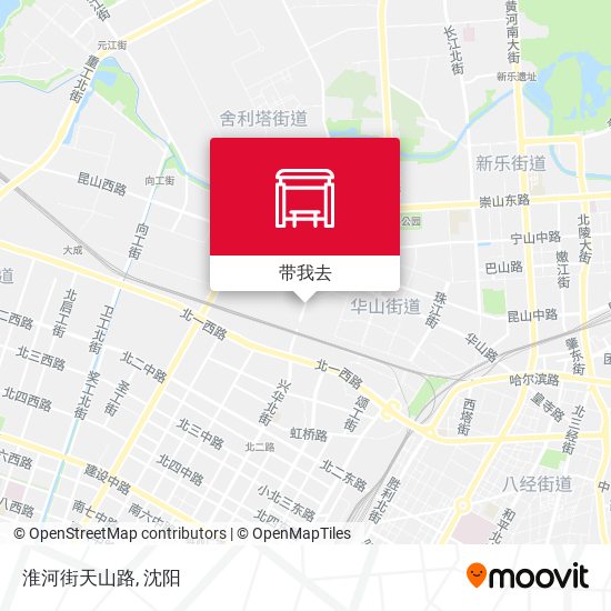 淮河街天山路地图