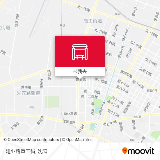 建业路重工街地图