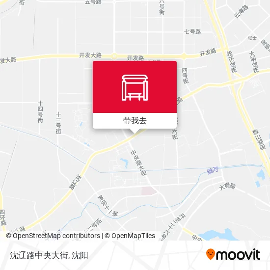 沈辽路中央大街地图
