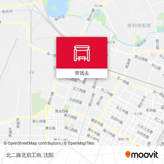 北二路北启工街地图