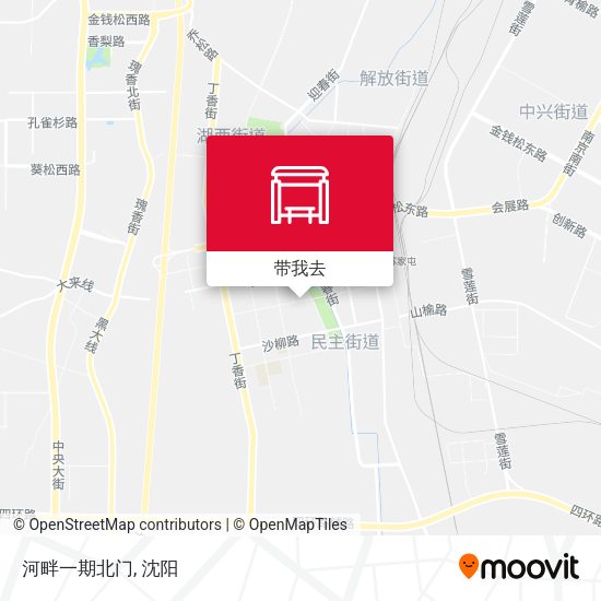 河畔一期北门地图