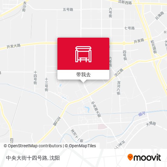 中央大街十四号路地图