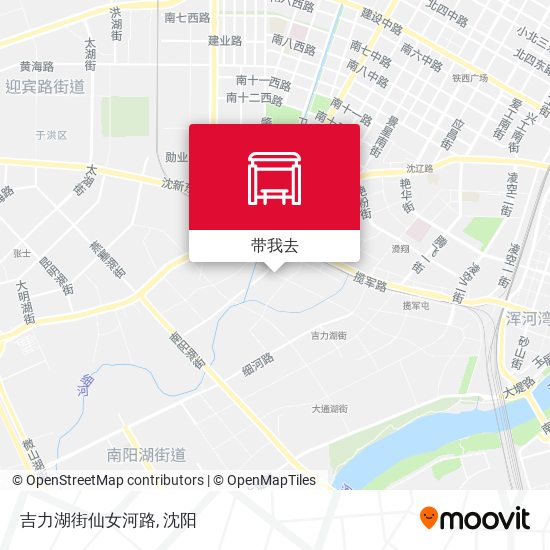 吉力湖街仙女河路地图