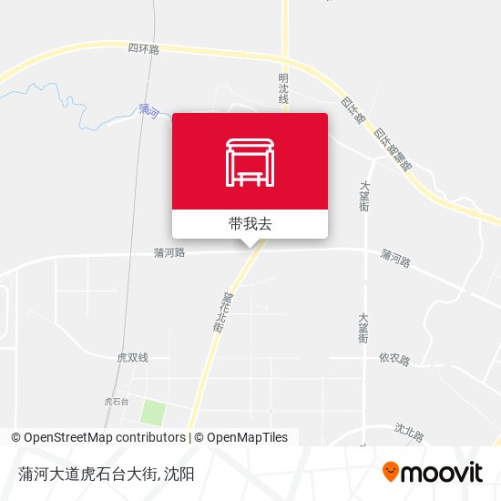 蒲河大道虎石台大街地图