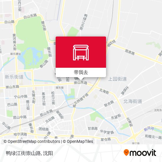 鸭绿江街崇山路地图