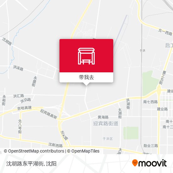 沈胡路东平湖街地图