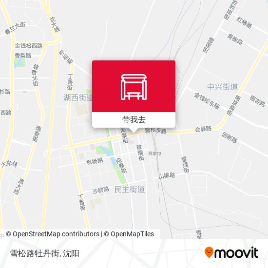 雪松路牡丹街地图