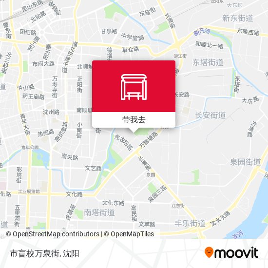 市盲校万泉街地图