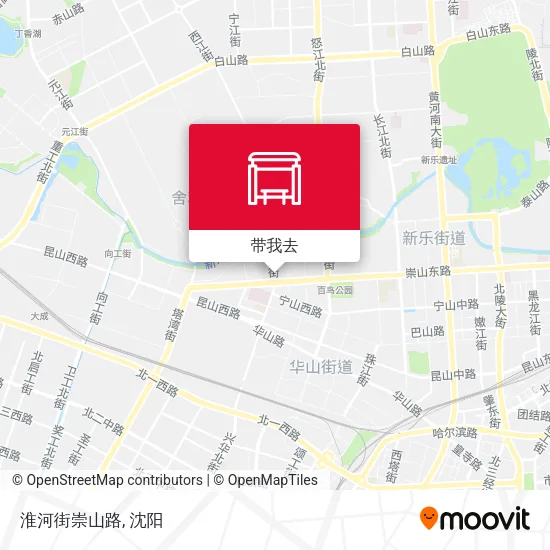 淮河街崇山路地图