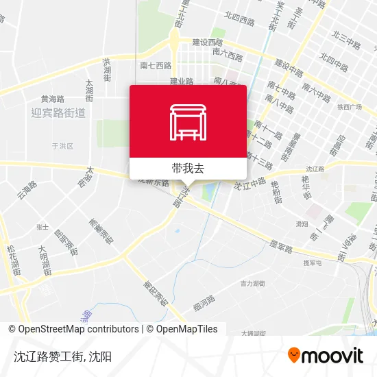 沈辽路赞工街地图