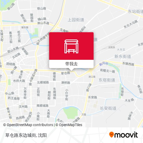 草仓路东边城街地图