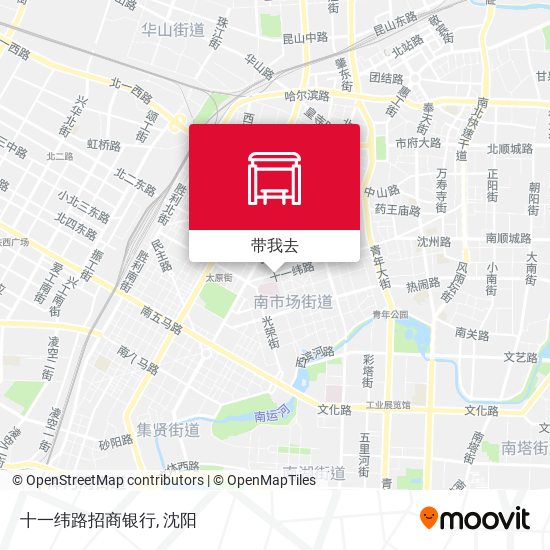 十一纬路招商银行地图