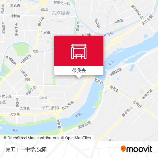 第五十一中学地图