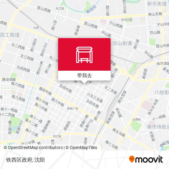 铁西区政府地图