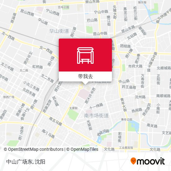 中山广场东地图