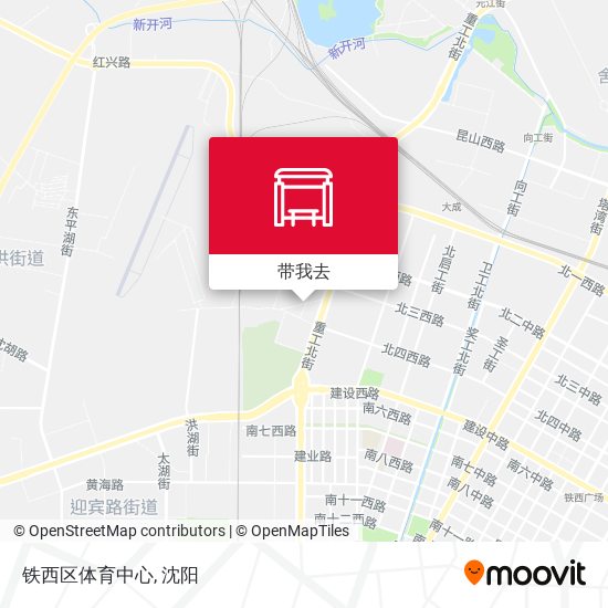 铁西区体育中心地图