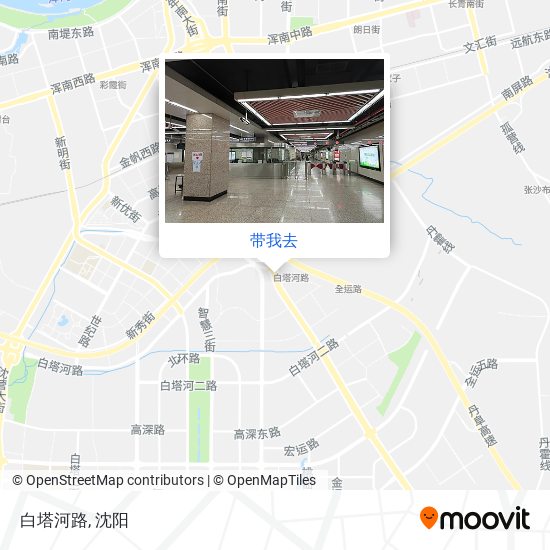 白塔河路地图