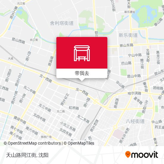 天山路同江街地图
