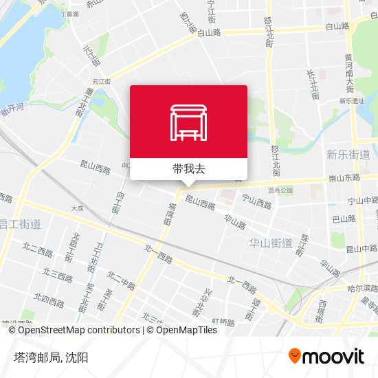 塔湾邮局地图
