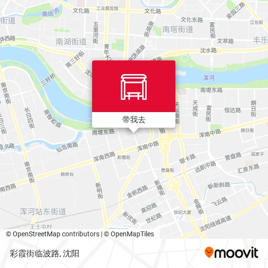 彩霞街临波路地图