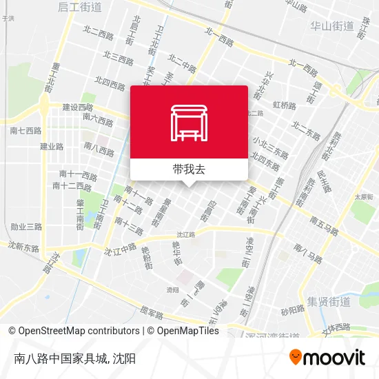 南八路中国家具城地图