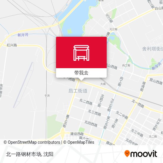 北一路钢材市场地图
